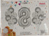 Casey 13pc Silver and White Balloon Set Nr 8