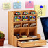 Brainware DIY Medium Wooden Desk Organizer