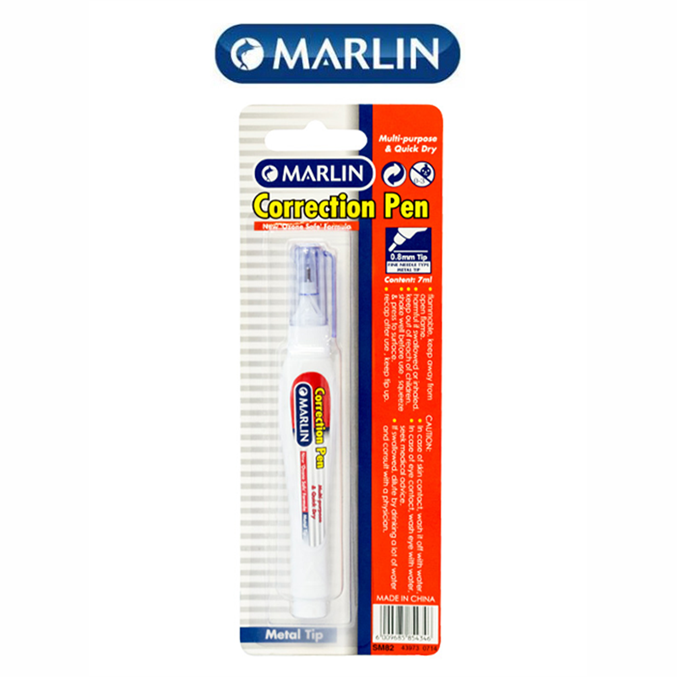 Marlin Office Essentials 7ml Correction Fluid Pen