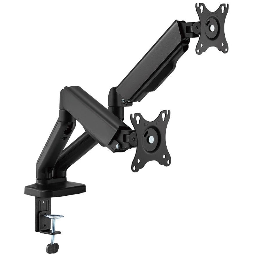 Unimount Spring Assisted Dual Arm Monitor Stand