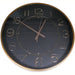 Casey Analog 30cm Round Face Rose Gold Black Wall Watch