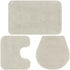 Casey 3 Piece Bathroom Mat Set Cream