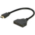 UniQue Male HDMI To Female Dual HDMI Splitter Adapter