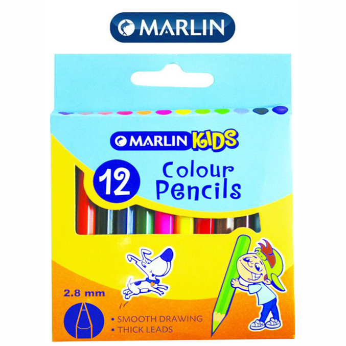 Marlin Kids Colour Pencils Short