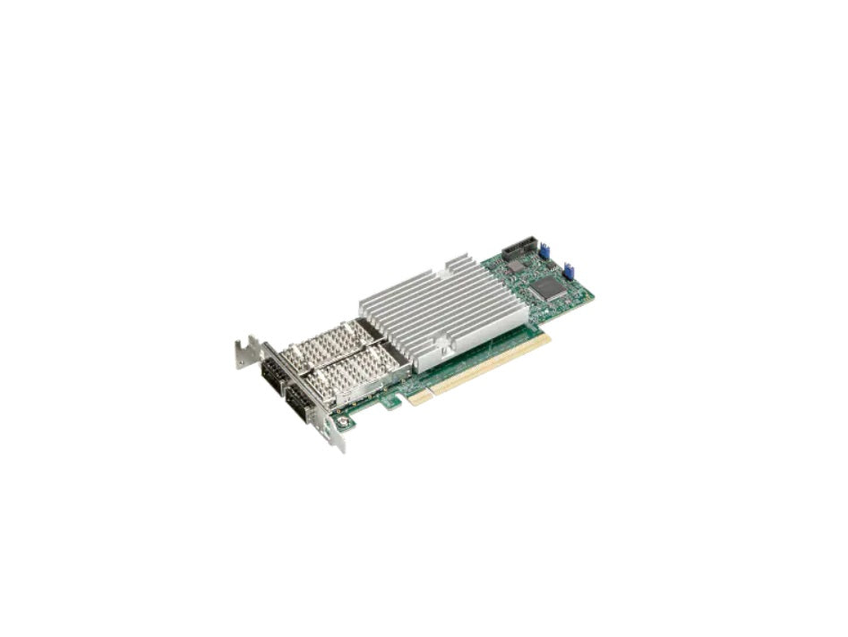 Supermicro AOC-S100GC-I2C-O 100GbE Ethernet Controller Card Low Profile PCIe 4.0 x16 Dual-Port With QSFP28 | SKU CA-AOC100I