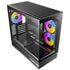 Antec C2M ARGB 270 degree Full-view Tempered Glass Compact MicroATX PC Case, 2 ARGB PWM Fans Included, Support 360mm Radiator & 415mm GPU, Black | SKU CA-C2MAB1