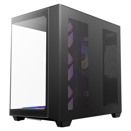 Antec C5 ARGB, 7 x 120mm ARGB PWM Fans Included, Up to 10 Fans Simultaneously, Type-C 3.2 Gen 2 Port, Seamless Tempered Glass Front & Side Panels, 360mm Radiator Support, Mid-Tower ATX PC Case | SKU CA-C5AK