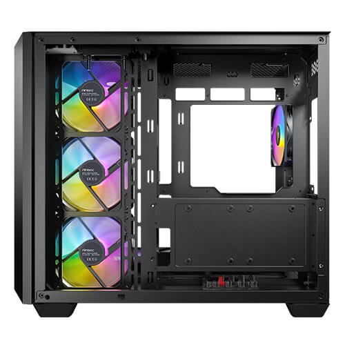 Antec C5 ARGB, 7 x 120mm ARGB PWM Fans Included, Up to 10 Fans Simultaneously, Type-C 3.2 Gen 2 Port, Seamless Tempered Glass Front & Side Panels, 360mm Radiator Support, Mid-Tower ATX PC Case | SKU CA-C5AK
