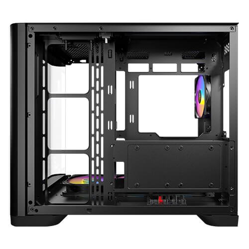 Antec C5 Curve ARGB, 4 x 120mm ARGB PWM Fans Included, Up to 10 Fans Simultaneously, Type-C 3.2 Gen 2 Port, Curved Tempered Glass Front & Side Panels, 360mm Radiator Support, Mid-Tower ATX PC Case | SKU CA-C5CUB1