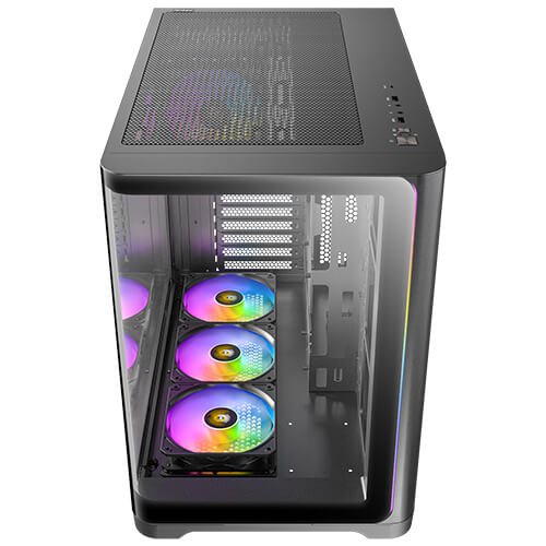 Antec C5 Curve ARGB, 4 x 120mm ARGB PWM Fans Included, Up to 10 Fans Simultaneously, Type-C 3.2 Gen 2 Port, Curved Tempered Glass Front & Side Panels, 360mm Radiator Support, Mid-Tower ATX PC Case | SKU CA-C5CUB1
