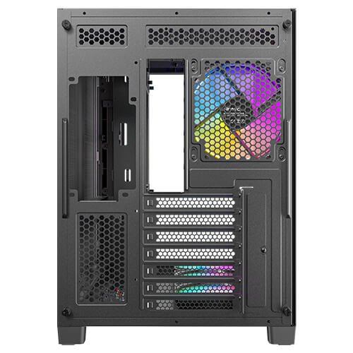 Antec C5 Curve ARGB, 4 x 120mm ARGB PWM Fans Included, Up to 10 Fans Simultaneously, Type-C 3.2 Gen 2 Port, Curved Tempered Glass Front & Side Panels, 360mm Radiator Support, Mid-Tower ATX PC Case | SKU CA-C5CUB1