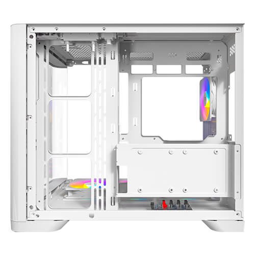 Antec C5 Curve ARGB, 4 x 120mm ARGB PWM Fans Included, Up to 10 Fans Simultaneously, Type-C 3.2 Gen 2 Port, Curved Tempered Glass Front & Side Panels, 360mm Radiator Support, Mid-Tower ATX PC Case | SKU CA-C5CUW2