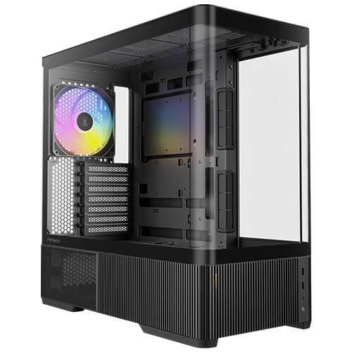 Antec C6 Curve ARGB ATX Mid-Tower Case, Panoramic Tempered Glass, High Airflow, 3 PWM ARGB Fans Included, Support 360mm Radiator & 450mm GPU, Type-C 10Gbps | SKU CA-C6CAIR3
