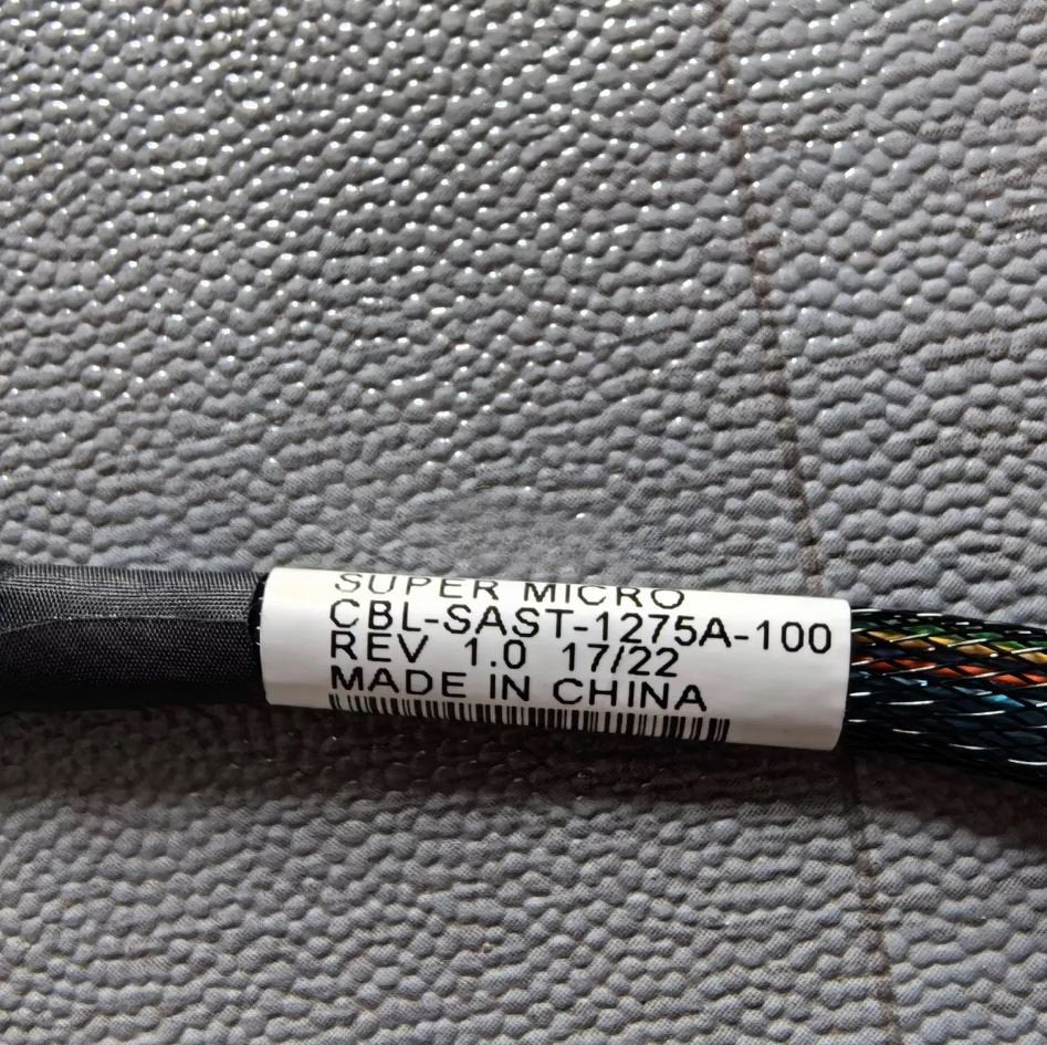 Supermicro CBL-SAST-1275A-100 For Supermicor Mini-SAS 8654-8I to 4x SATA Transfer Cable | SKU CA-CBL127A