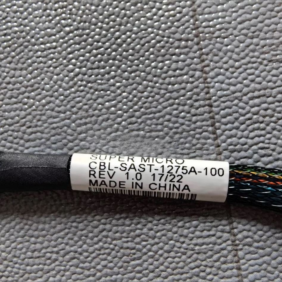Supermicro CBL-SAST-1275A-100 For Supermicor Mini-SAS 8654-8I to 4x SATA Transfer Cable | SKU CA-CBL127A