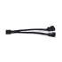 SilverStone CPF01 All Black Sleeved One-to-two PWM Fan Splitter Cable | SKU CA-CPF01