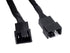 SilverStone CPF01 All Black Sleeved One-to-two PWM Fan Splitter Cable | SKU CA-CPF01