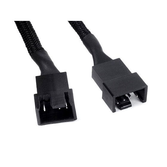 SilverStone CPF01 All Black Sleeved One-to-two PWM Fan Splitter Cable | SKU CA-CPF01