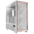 Antec FLUX Pro White, 6 x PWM Fans Included, High-Airflow Front Panel With Walnut Wood, iShift PSU 90 degree Mount, USB3.0 x 2, Type-C, 420mm Radiator Support, Temp. Display, Full-Tower E-ATX PC Case (White) | SKU CA-FLUXPW