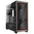 Antec FLUX Pro, 6 x PWM Fans Included, High-Airflow Front Panel With Walnut Wood, iShift PSU 90 degree Mount, USB3.0 x 2, Type-C, 420mm Radiator Support, Temp. Display, Full-Tower E-ATX PC Case (Black) | SKU CA-FLUXP