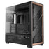 Antec FLUX Pro, 6 x PWM Fans Included, High-Airflow Front Panel With Walnut Wood, iShift PSU 90 degree Mount, USB3.0 x 2, Type-C, 420mm Radiator Support, Temp. Display, Full-Tower E-ATX PC Case (Black) | SKU CA-FLUXP