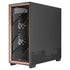 Antec FLUX Pro, 6 x PWM Fans Included, High-Airflow Front Panel With Walnut Wood, iShift PSU 90 degree Mount, USB3.0 x 2, Type-C, 420mm Radiator Support, Temp. Display, Full-Tower E-ATX PC Case (Black) | SKU CA-FLUXP