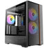 Antec Flux Rear, 5 PWM Fans Included, F-LUX Platform, Front PSU Chamber, Back Connect Motherboard Support, Premium Wood Accents, Tempered Glass, 360mm Top Radiator Support, Mid-Tower ATX PC Case | SKU CA-FLUXR1