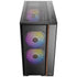 Antec Flux Rear, 5 PWM Fans Included, F-LUX Platform, Front PSU Chamber, Back Connect Motherboard Support, Premium Wood Accents, Tempered Glass, 360mm Top Radiator Support, Mid-Tower ATX PC Case | SKU CA-FLUXR1