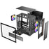 Antec Flux Rear, 5 PWM Fans Included, F-LUX Platform, Front PSU Chamber, Back Connect Motherboard Support, Premium Wood Accents, Tempered Glass, 360mm Top Radiator Support, Mid-Tower ATX PC Case | SKU CA-FLUXR1