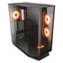COUGAR FV270 RGB Black Mid Tower E-ATX Case, 420mm GPU Supported, Build-in ARGB PWM Fans, Breathe Streams, Prism of Light, RGB Hub, Filter Guard, Tool-Less Bracket, Compatible with reverse cable/connector motherboard | SKU CA-FV270B