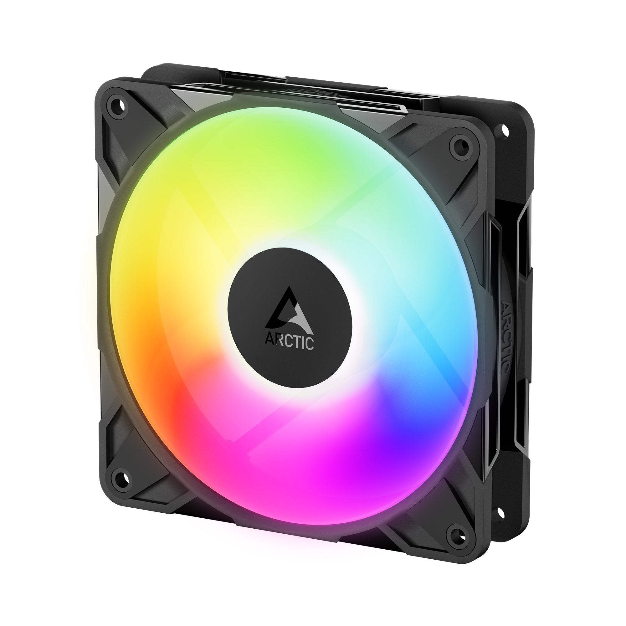 ARCTIC P12 Pro Reverse A-RGB 120 mm A-RGB PWM Fan with Cable Splitter 3 Pack, ACFAN00333A, Black | SKU CA-P12PRA3
