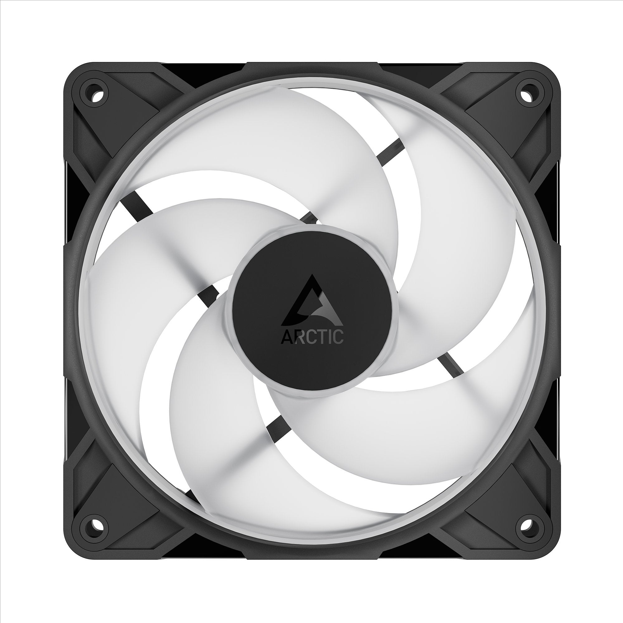 ARCTIC P12 Pro Reverse A-RGB 120 mm A-RGB PWM Fan with Cable Splitter 3 Pack, ACFAN00333A, Black | SKU CA-P12PRA3