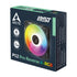 ARCTIC P12 Pro Reverse A-RGB 120 mm A-RGB PWM Fan with Cable Splitter, ACFAN00322A, Black | SKU CA-P12PRAG