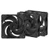 ARCTIC P12 Pro Reverse 120 mm PWM Fan with Cable Splitter 3 Pack, ACFAN00332A, Black | SKU CA-P12PRV3