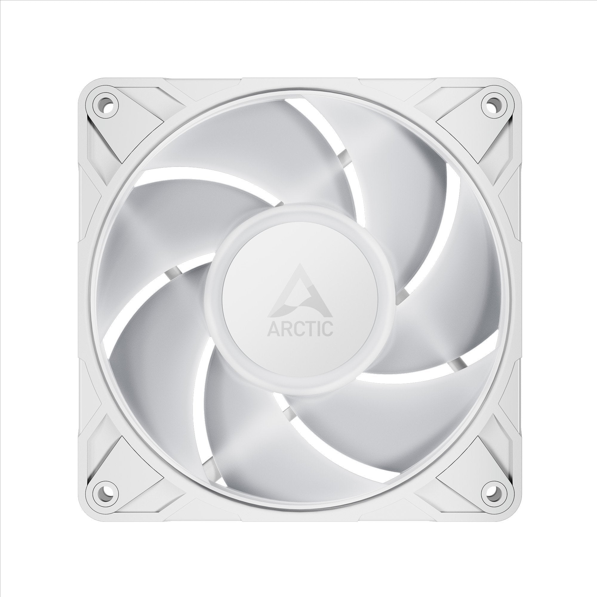 Arctic P12 Pro A-RGB ACFAN00326A 120 mm A-RGB PWM Fan with Cable Splitter, 3 Pack, White | SKU CA-P12PW3P