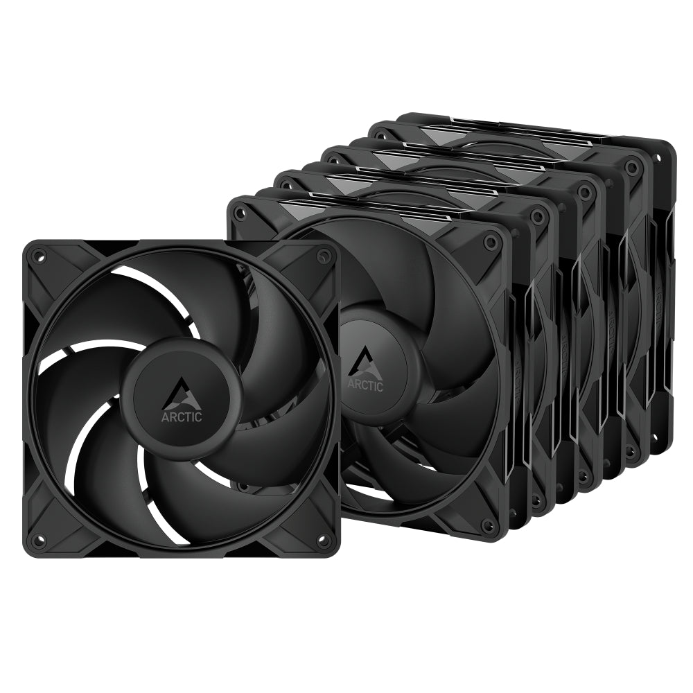 Arctic P14 Pro PST 140 mm PWM Fan with Cable Splitter, ACFAN00319A, 5 Pack, Black | SKU CA-P14OPT5