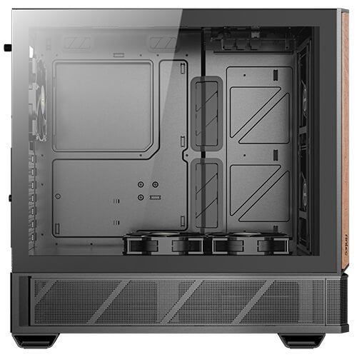 Antec P30 Air, 5 PWM Fans Included, Metal Mesh Front with Premium Wood Accents, Supports 360mm Top Radiator, Type-C 3.2 Gen 2, Optimized Airflow for GPU Cooling, Mid-Tower ATX Case | SKU CA-P30AIR2