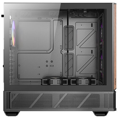 Antec P30 ARGB, 5 PWM Fans Included, Metal Mesh Front with Premium Wood Accents, Supports 360mm Top Radiator, Type-C 3.2 Gen 2, Optimized Airflow for GPU Cooling, Mid-Tower ATX Case | SKU CA-P30AR1
