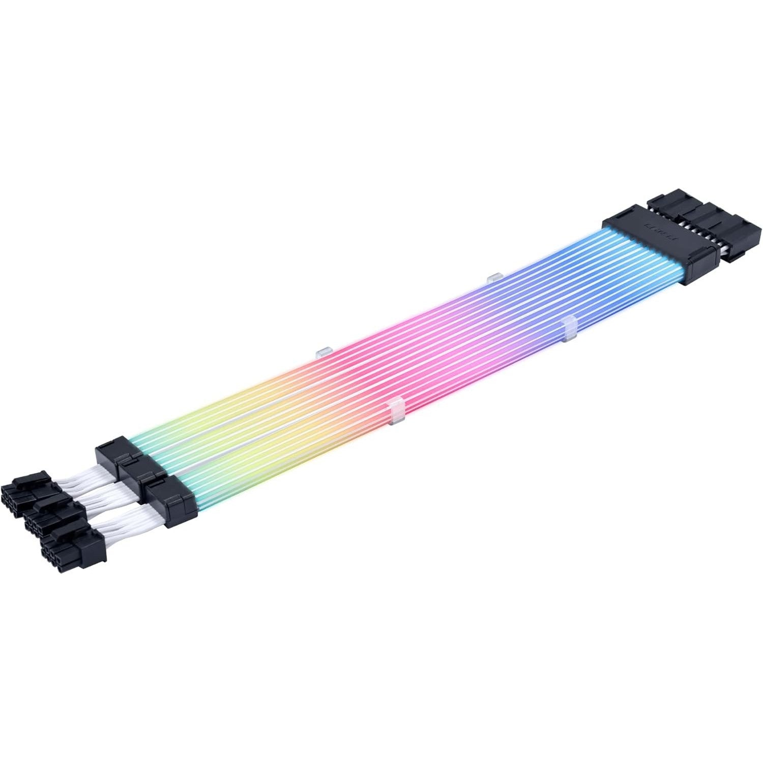 Lian Li Strimer Wireless 3x8-Pin - Addressable RGB Power Cable w/ 2.4Ghz Signal - Light Guides - Wireless Controller NOT Included; Controller is Required (PW12-1W) | SKU CA-PW12-1W