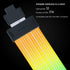 Lian Li Strimer Wireless 16 Pin - Addressable RGB Power Extension Cable with Wireless Control - 12 LED Strip - Wireless Controller NOT Included; a Controller is Required for use (PW16-121W) | SKU CA-PW1612W