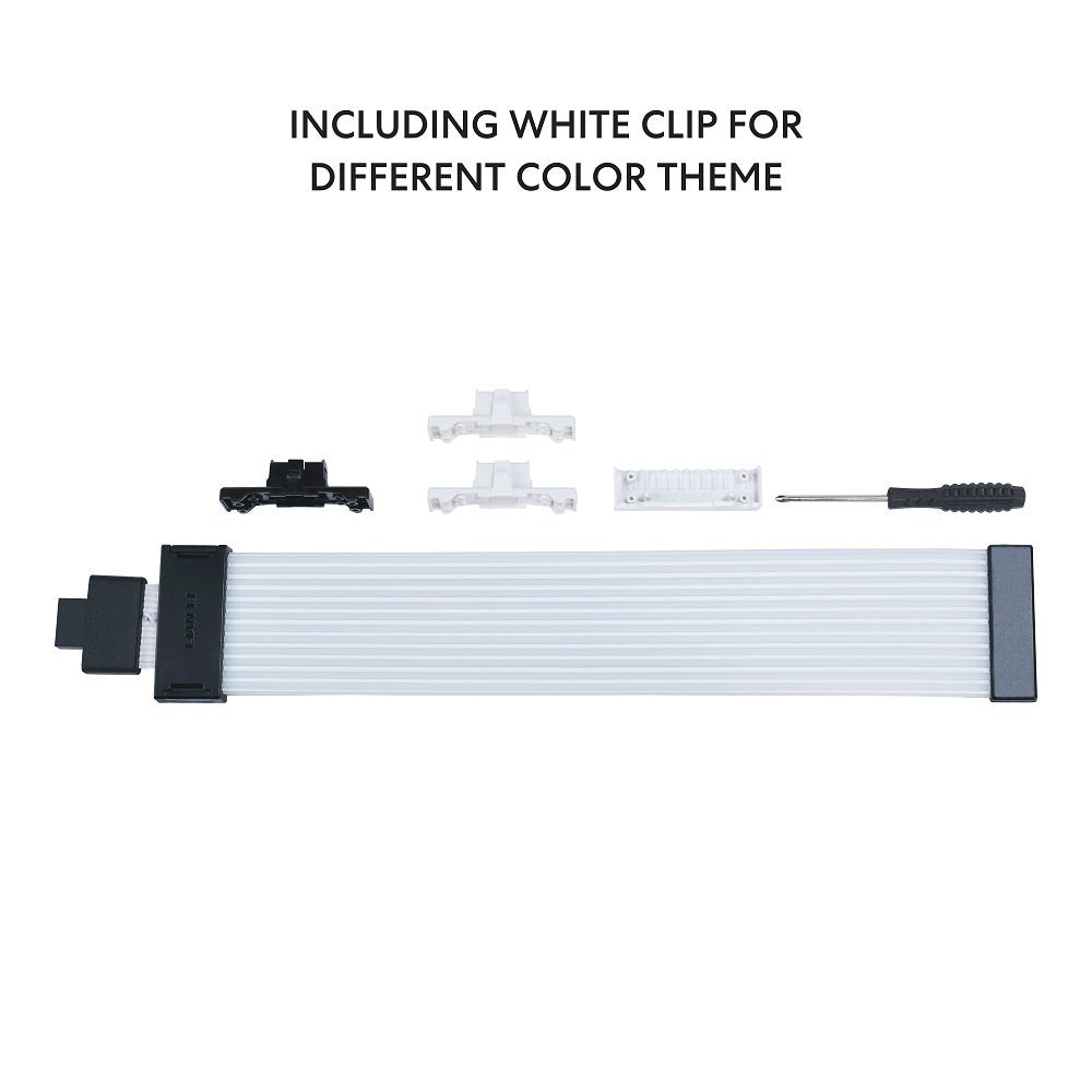 Lian Li Strimer Wireless 16 Pin - Addressable RGB Power Extension Cable with Wireless Control - 12 LED Strip - Wireless Controller NOT Included; a Controller is Required for use (PW16-121W) | SKU CA-PW1612W