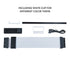 Lian Li Strimer Wireless 24 Pin - Connector Included - Addressable RGB Power Extension Cable - Strimer L-Connect 3.0 Wireless Control - LED Strip for Motherboard PC Cables White (PW24-1W-T) | SKU CA-PW241WT