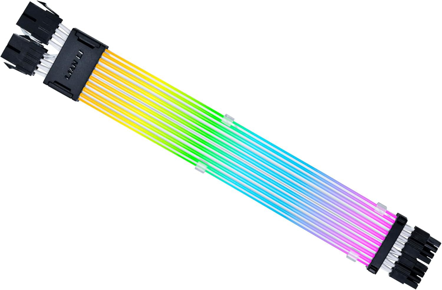 Lian Li Strimer Wireless 8 Pin (PW8-1W-CPU) - Addressable RGB Power Extension Cable Fits CPU EPS - Light Guides - Wireless Controller NOT Included & Required | SKU CA-PW8-1WC