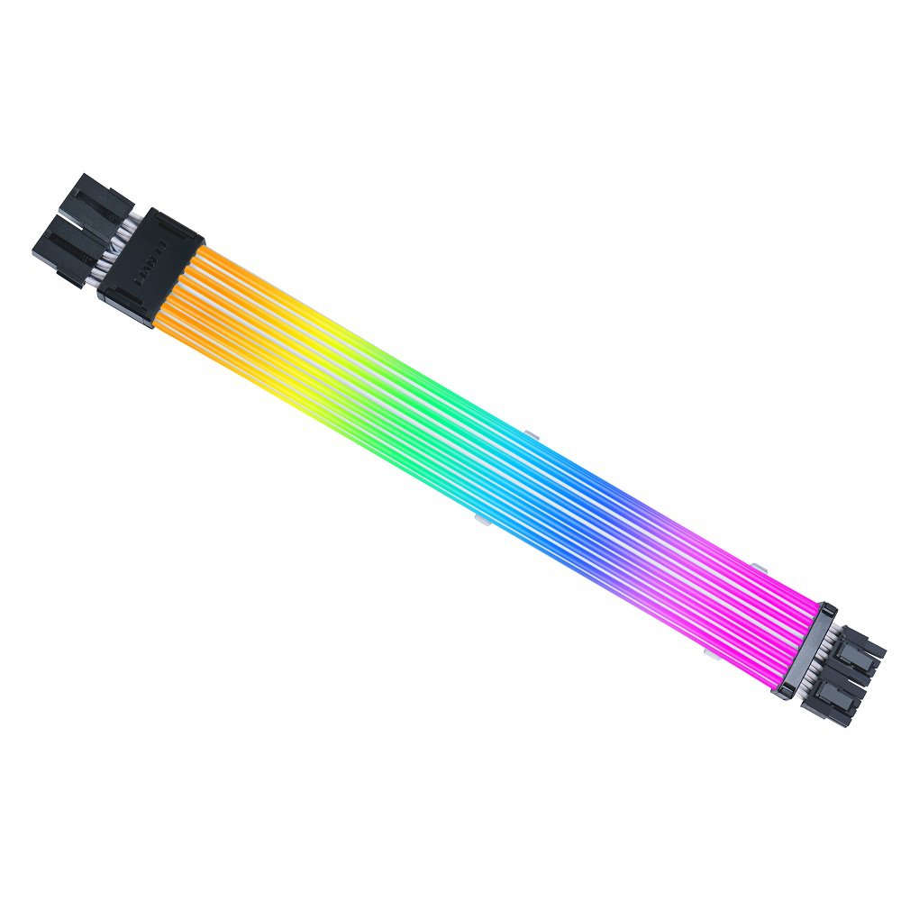 Lian Li Strimer Wireless 8 Pin - Addressable RGB Power Extension Cable with Wireless Control - LED Strip - Wireless Controller NOT Included; a Controller is Required for use (PW8-1W) | SKU CA-PW8-1W