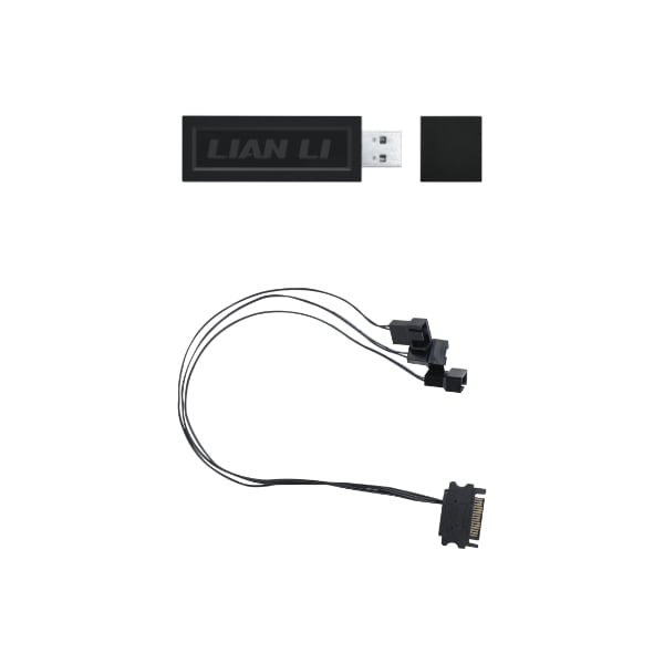 GUNMANSA Lian Li UNI Fan L-Wireless Controller for Computer Fans, Works with SL-Infinity Wireless, CL Wireless, SL & TL Wireless, Strimer Wireless, and Hydroshift II - Black