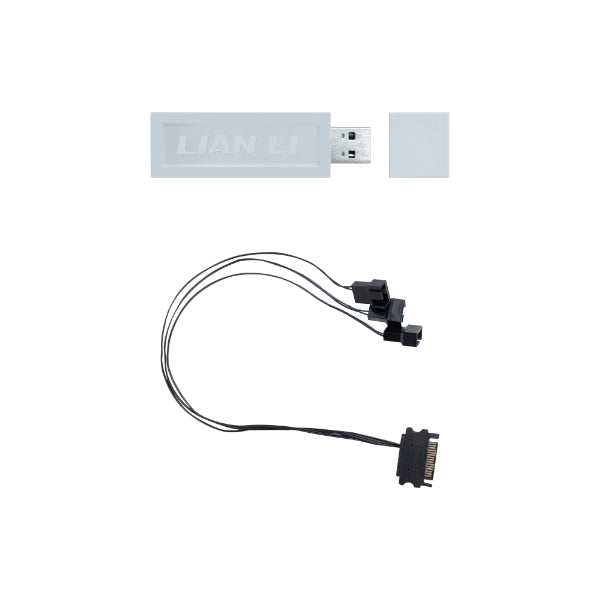 Lian Li UNI Fan L-Wireless Controller for Computer Fans, Works with SL-Infinity Wireless, CL Wireless, SL & TL Wireless, Strimer Wireless, and Hydroshift II - White | SKU CA-RF-T-W2