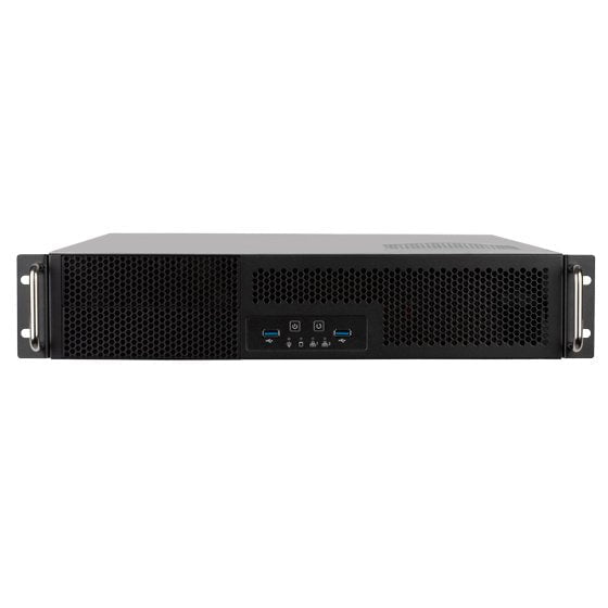 GUNMANSA SilverStone 2U Dual 5.25 inch Drive Bay ATX rackmount Industrial Storage Server Chassis with USB 3.1 Gen1 Interface, SST-RM23-502