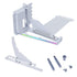 Lian Li ATX PC Case Multi-Directional 4 Slots Vertical GPU Kit V4 - Premium Gen 5 Riser Cable PCI-E 5.0 x16-200mm, PCIe 3.0/4.0 Compatible, Adjustable Position - Fits Most PC Cases (VG4v4 White) | SKU CA-VGA5V4W