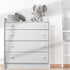 Caden Baby Changing Station White 4 drawer