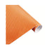 3D Carbon Fibre Vinyl Wrap Strip – 127x10cm (Orange)